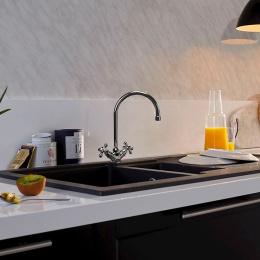 Фото Смеситель для кухни Paini Liberty 17CR572LMKM хром