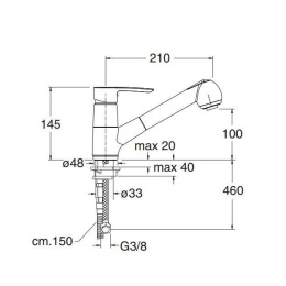 Cristina Professional Lines KN53051 Смеситель для кухни