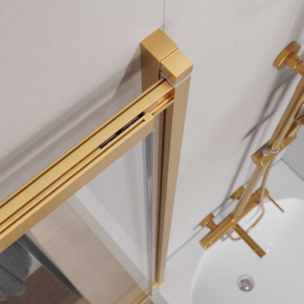 Шторка для ванны Cezares Slider SLIDER-VF-11-100/150-P-Cr, стекло матовое