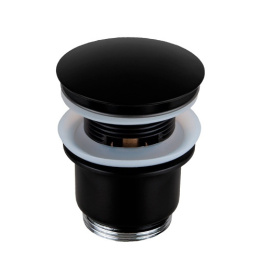 Донный клапан REMER (905CC2114NO) черный, матовый