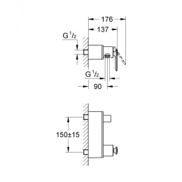 Смеситель для душа Grohe Veris 32197000