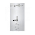 Встраиваемая термостатическая душевая система Tres showers 20725201 хром