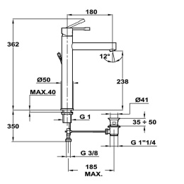 Teka Alaior 553620200 Смеситель для раковины