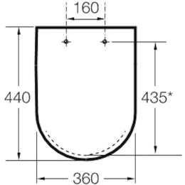 Сиденье для унитаза Roca Hall (80162C004) белый