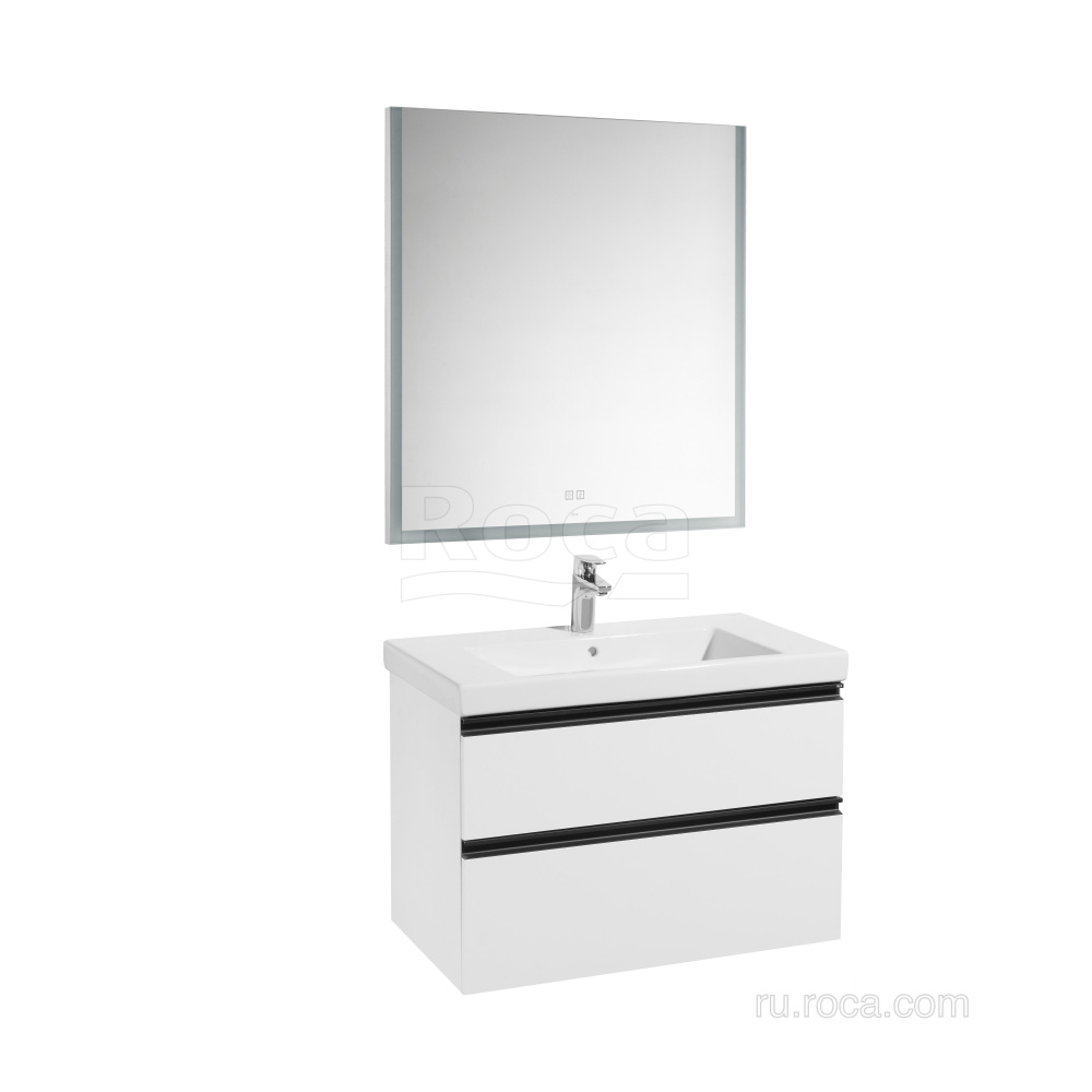 Фото Тумба под раковину Roca Domi (A857459806) белый глянцевый
