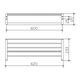 Полка для полотенец Keuco Elegance 11675010000, хром