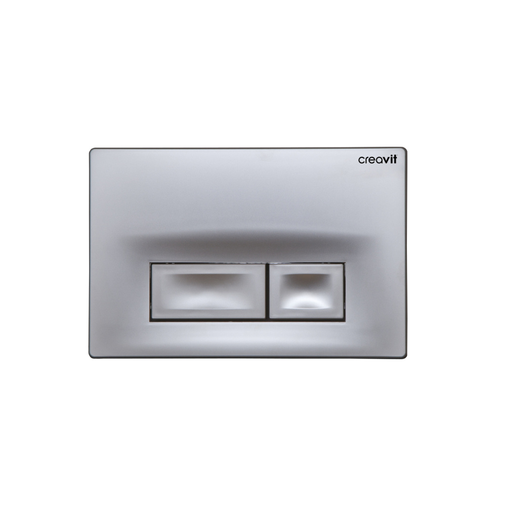 Фото Кнопка смыва Creavit (GP3003.00) хром матовый