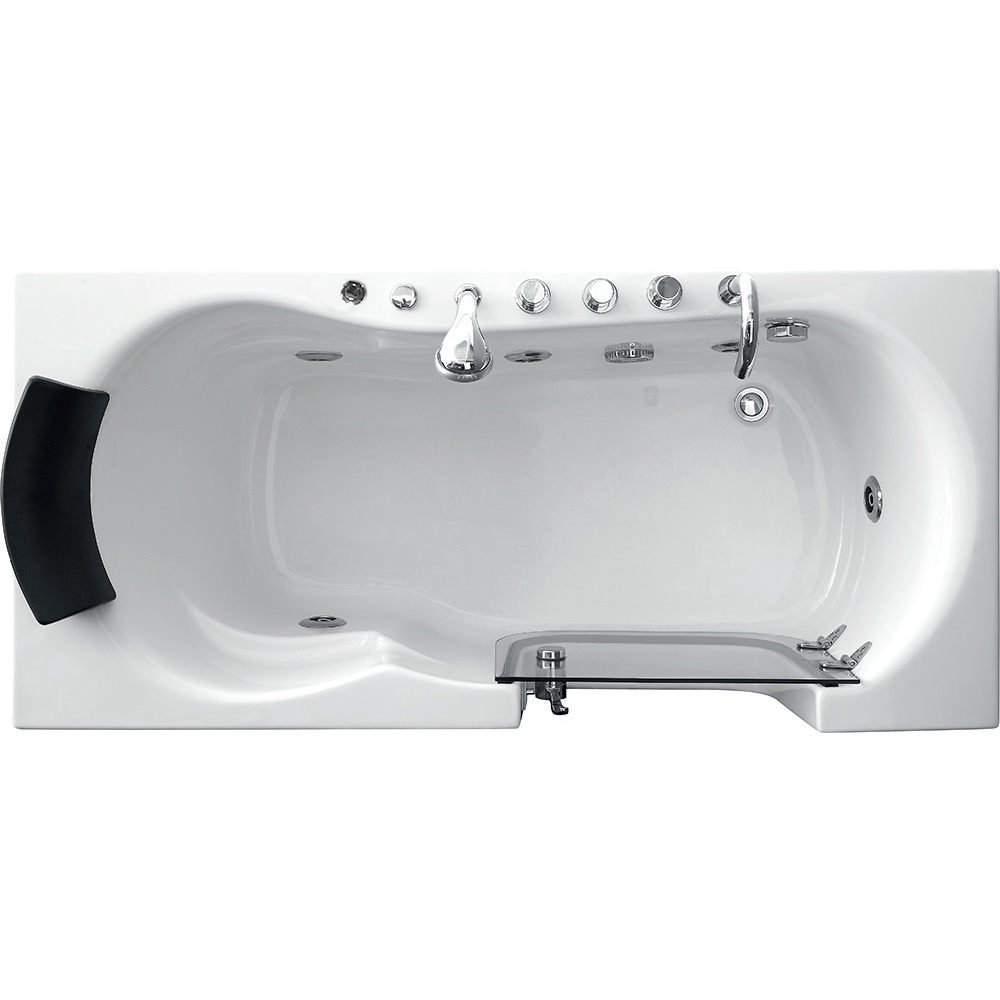 Акриловая ванна 170x80 Gemy (G9246 B R), прямоугольная