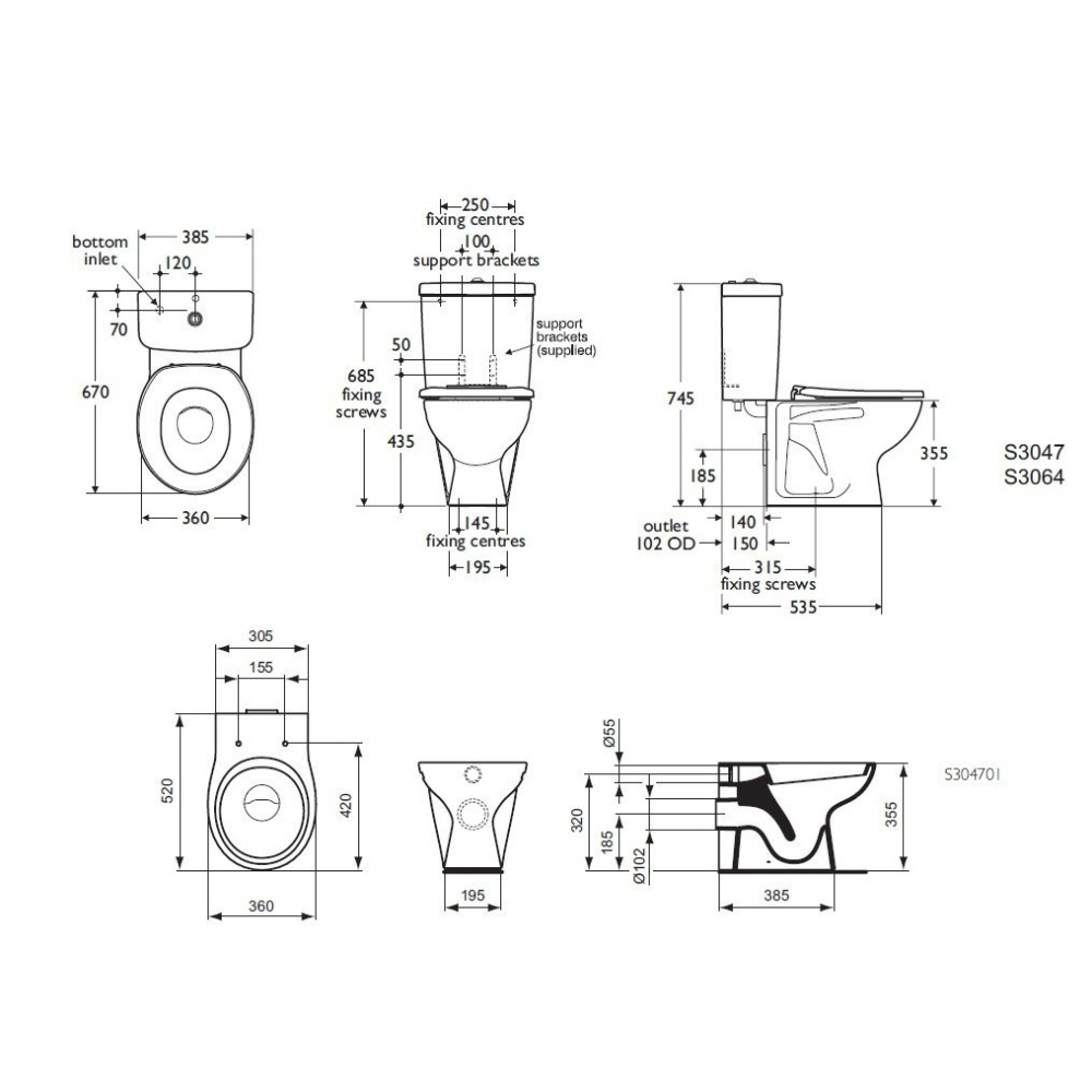Ideal Standard Contour 21 S306401 Бачок для унитаза