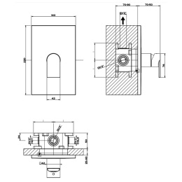 Внешние части для смесителя Gessi Emporio Via manzoni (44632#149) Finox