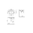 Встраиваемая снизу раковина VitrA S20 7475B003-0618 55 x 37 см прямоугольная белая