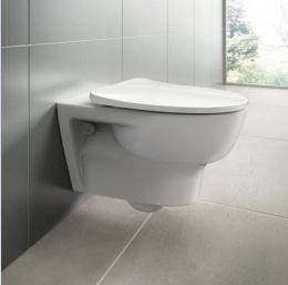 Фото Подвесной безободковый унитаз Ideal Standard Esedra Rimless белый, сиденье микролифт, T365701