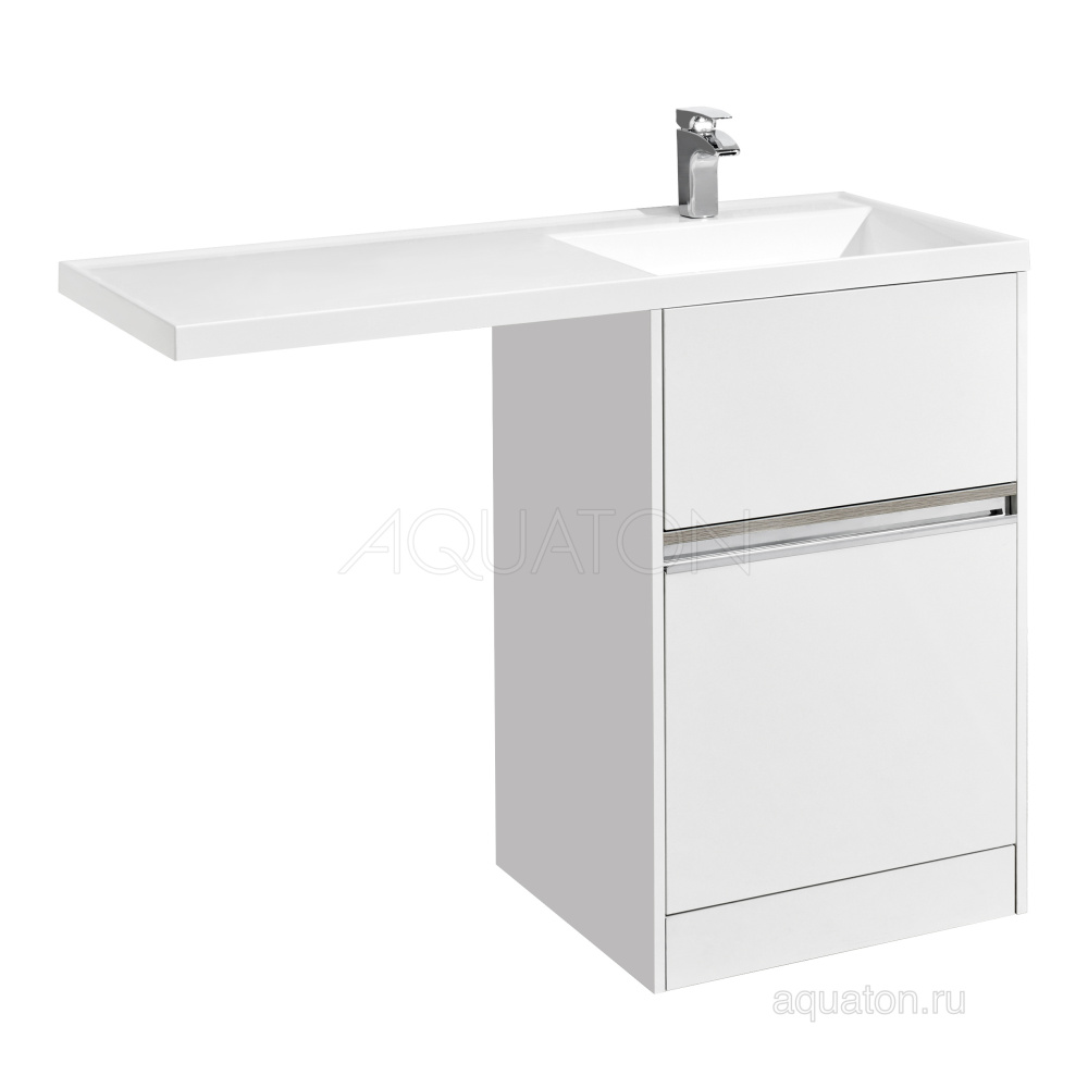Тумба под раковину Aquaton Лондри 600 белый 1A235901LH010