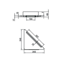 Фото Полочка угловая для душа Keuco Edition 400 11557170100, хром