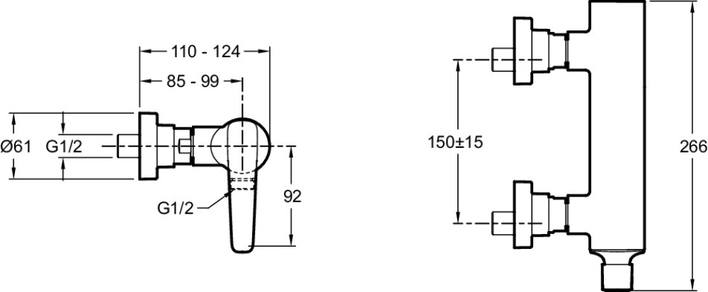 Фото Смеситель Jacob Delafon ALEO+, E72318-CP для душа