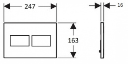 Кнопка смыва Creavit (GP4009.05)
