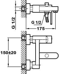Фото Teka Aura 50121020W Смеситель для ванны