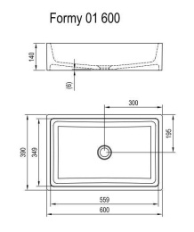 Раковина Ravak Formy (XJL01260000), белый
