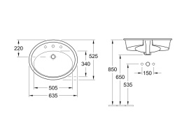 Фото Раковина Amadea Royal 6198 A12R