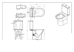 Фото Чаша унитаза Bravat Cena (CX21206UW-P-RUS)