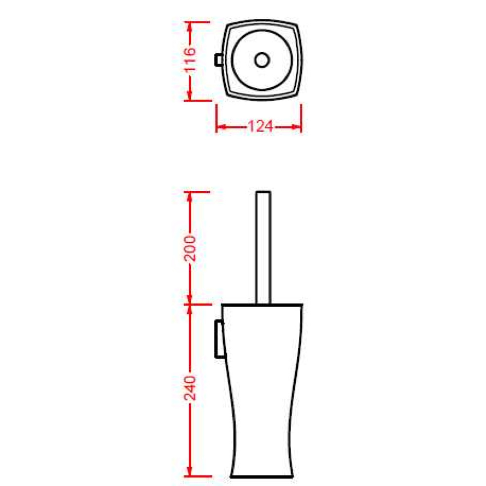 Ершик туалетный ArtCeram Jazz (JZA010 01) белый