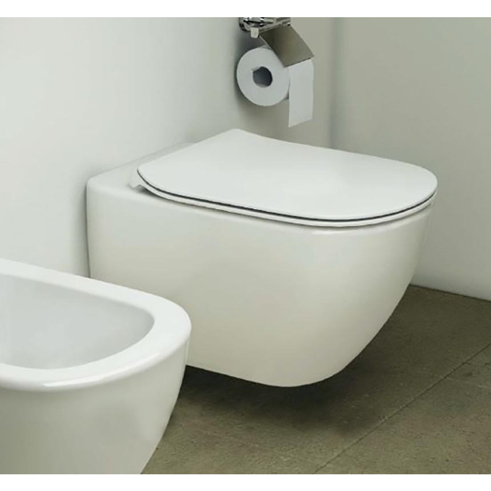 Инсталляция с унитазом Ideal Standard Tesi T387201, сиденье микролифт, клавиша хром, комплект