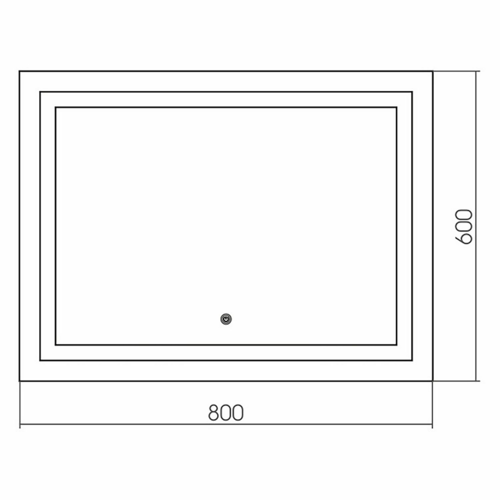 Зеркало с подсветкой MIXLINE Ливия-2 800*600 (542561)