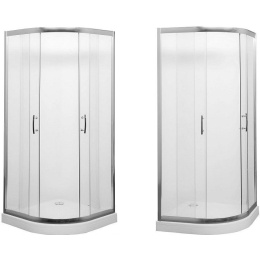 Душевой уголок Aquanet Alfa NAA2142 100x100, R550, прозрачное стекло