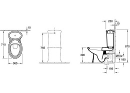 Фото Сливной бачок 7795 16 R1 VILLEROY&BOCH AMADEA