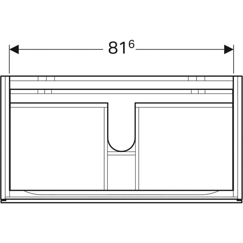 Фото Geberit Xeno2 500.509.43.1 Тумба для раковины, с ящиками выдвижными