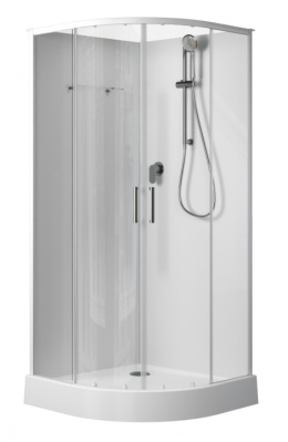 Фото Душевая кабина 90x90x202 Aquanet (00267252) Без гидромассажа, Акрил, Поддон низкий