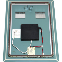 MELANA Зеркало с LED-подсветкой-6080 подогрев/часы (MLN-LED063)