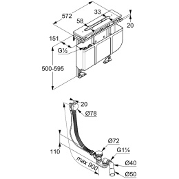 Фото Монтажный блок Kludi (7881205-00)