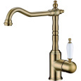 Смеситель для кухни Boheme Medici Ripresa (101-CRST) бронза