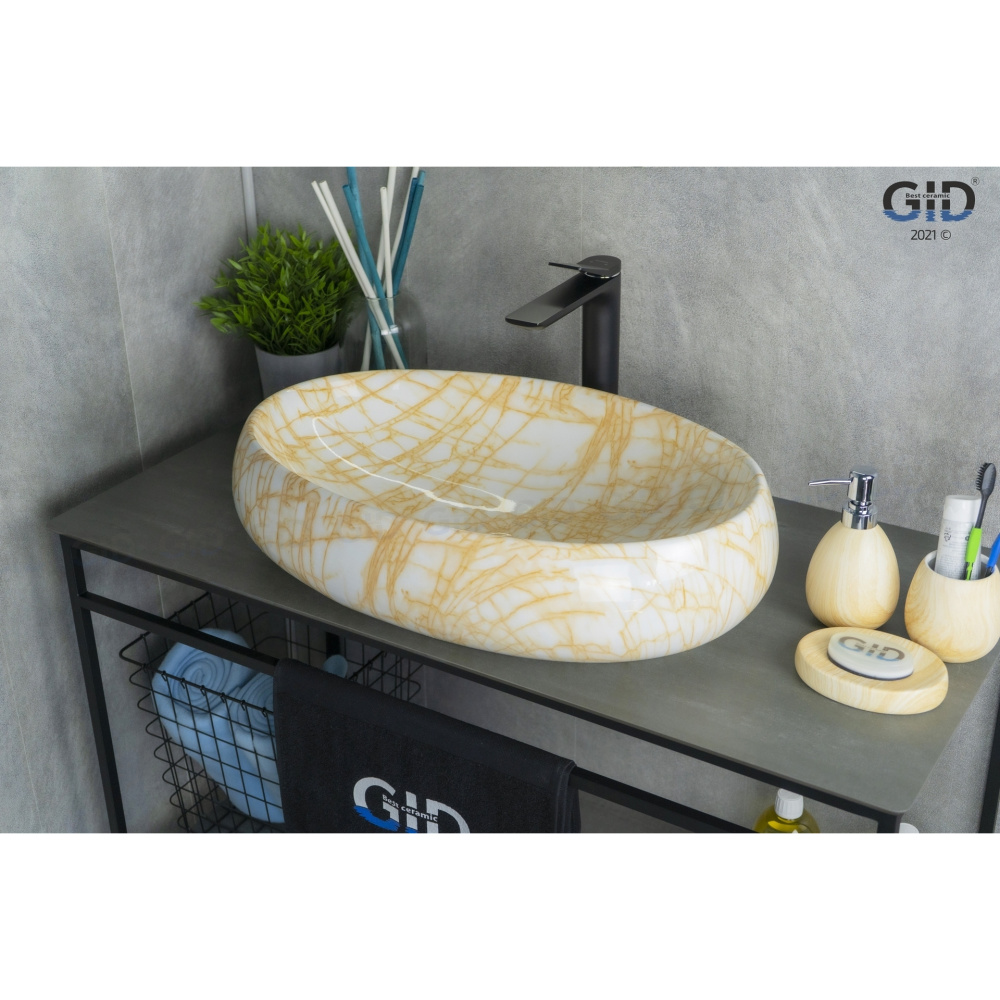 Раковина накладная Gid Mnc167