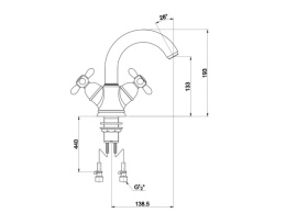 Фото Смеситель для кухни Timo Ritz 0143FK chrome-gold