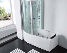 Фото Акриловая ванна 170x85 Gemy (G8040 B L), прямоугольная-асимметричная