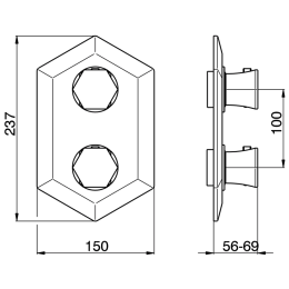 Термостат для ванны Cisal Cherie CE01910024, золото