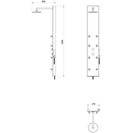 Фото Гидpомассажная панель Ravak Totem Jet (X01452), белый