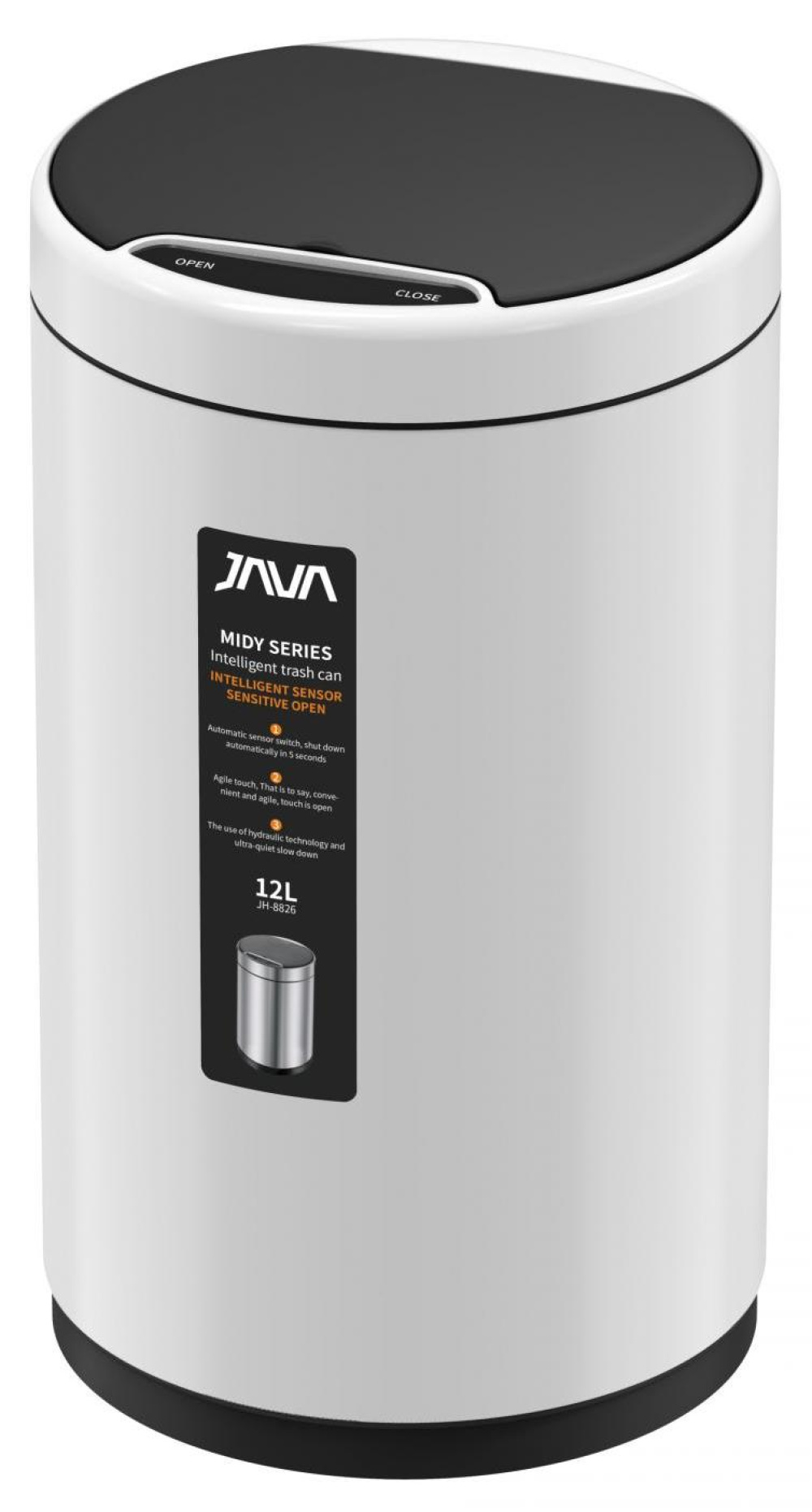 JAVA S-882-12W Сенсорное ведро 12 л