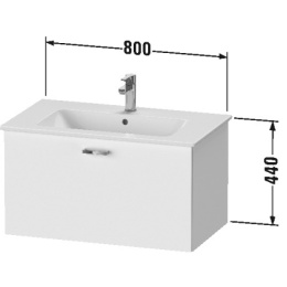 Тумба подвесная Duravit XBase XB607101818, белый
