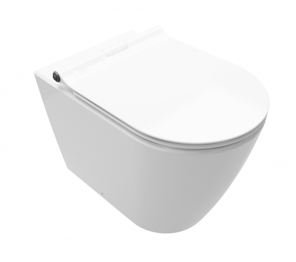 Приставной унитаз Serel Smart SM11SL 36 x 56 x 39 см сиденье ультратонкое, Soft Close, белый