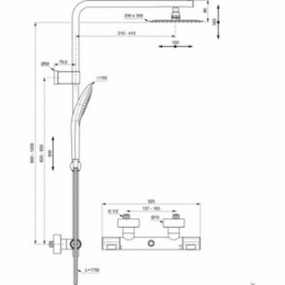 Душевая система Ideal Standard Ceratherm (A7705AA) хром