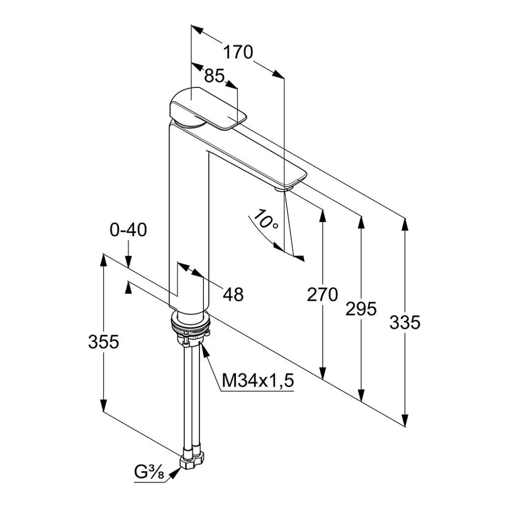 Фото Смеситель для раковины Kludi Ameo (412980575) хром