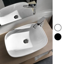Раковина накладная 55 см ArtCeram La Fontana (LFL006 03 00) черный