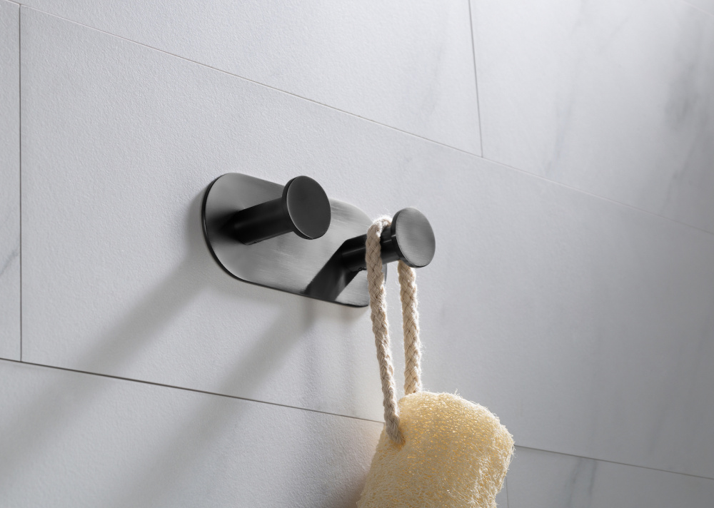 Фото Вешалка-2 крючка Timo Saona 13014/18 черное золото