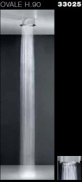 Фото Верхний душ Gessi Ovale (33025#238) сталь полированная