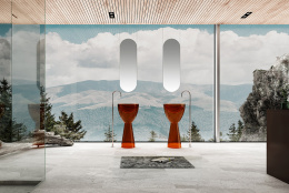 Фото Раковина Abber Kristall 45 AT2703Opal Коричневая