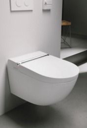 Подвесной умный безободковый унитаз GSI WClean 7418K11 с модулем электронного биде и сиденьем