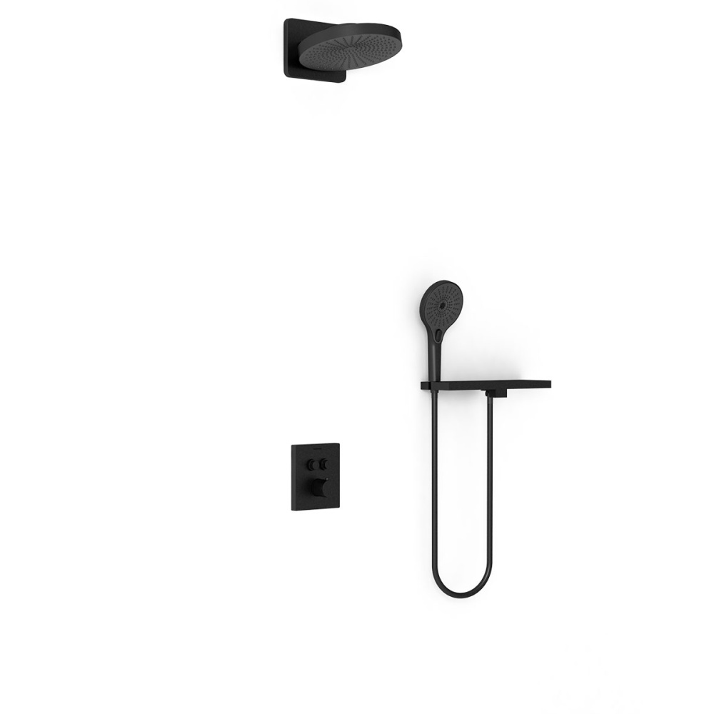 Душевой комплект Vincea (VSFW-3I21T1RMB) черный матовый